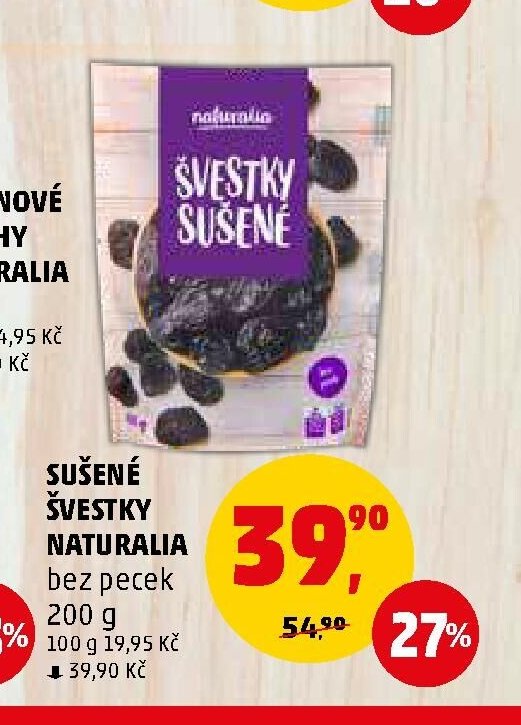 Sušené švestky Naturalia