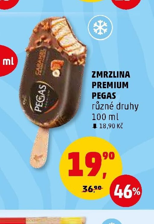 Zmrzlina Premium Pegas různé druhy