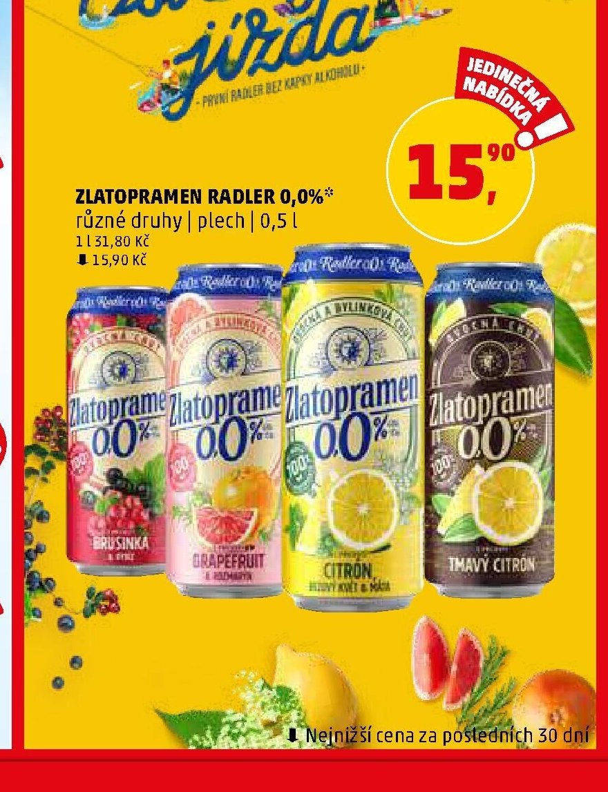 ZLATOPRAMEN RADLER 0,0%