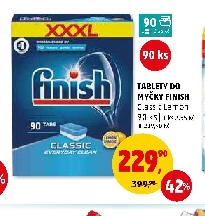 Tablety do myčky Finish Classic Lemon
