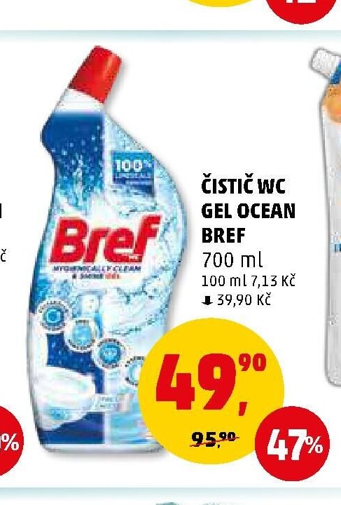 Čistič WC Bref Gel Ocean