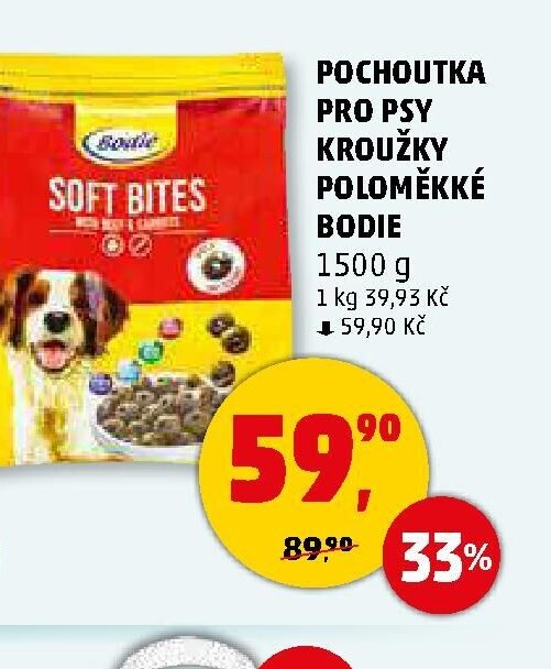 POCHOUTKA PRO PSY KROUŽKY POLOMĚKKÉ BODIE