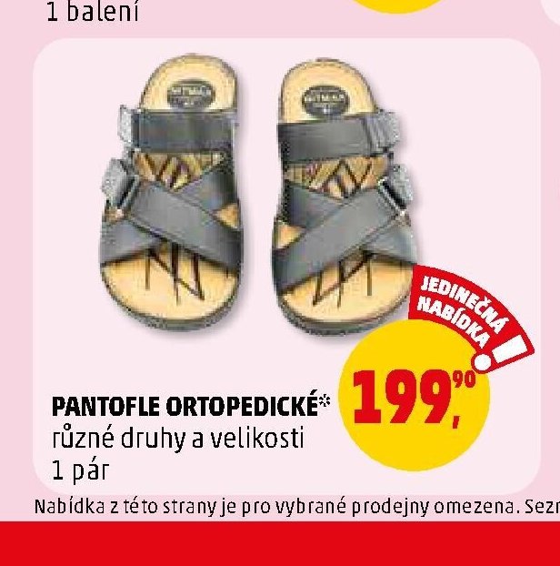 PANTOFLE ORTOPEDICKÉ