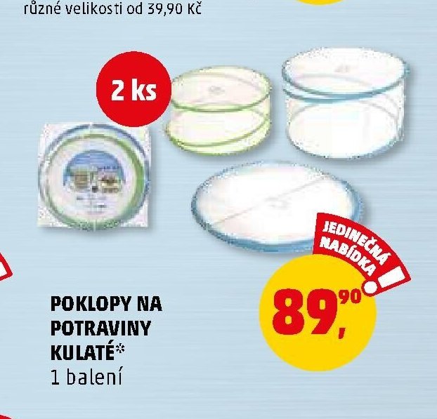 POKLOPY NA POTRAVINY KULATÉ