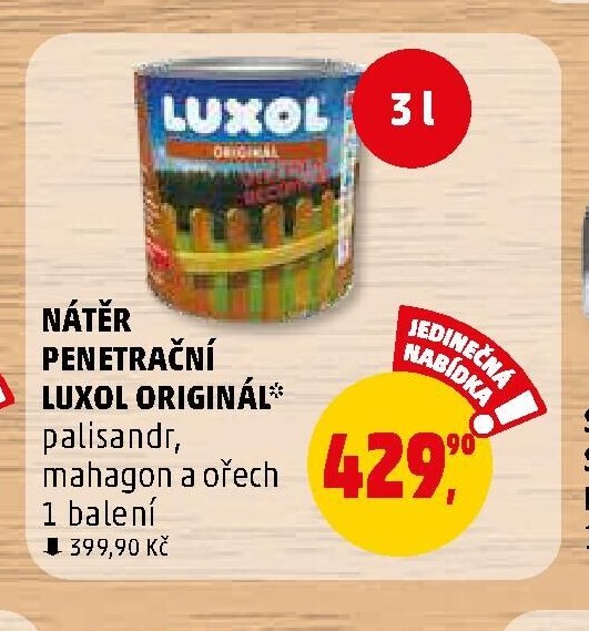 NÁTĚR PENETRAČNÍ LUXOL ORIGINÁL