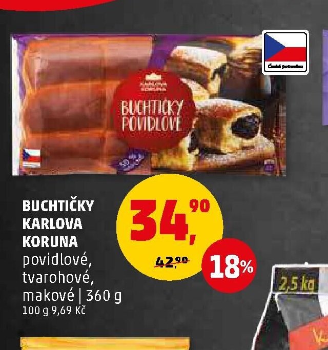 BUCHTIČKY KARLOVA KORUNA povidlové, tvarohové, makové | 360 g