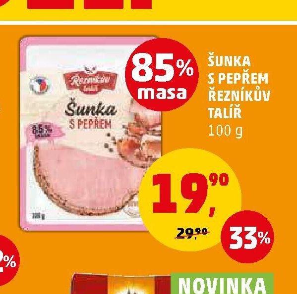 Šunka s pepřem Řezníkův talíř