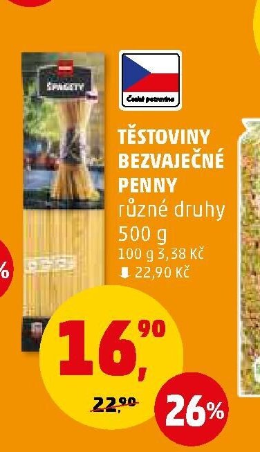 Těstoviny bezvaječné Penny