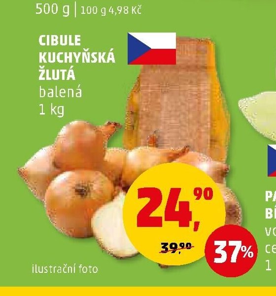 Cibule kuchyňská žlutá