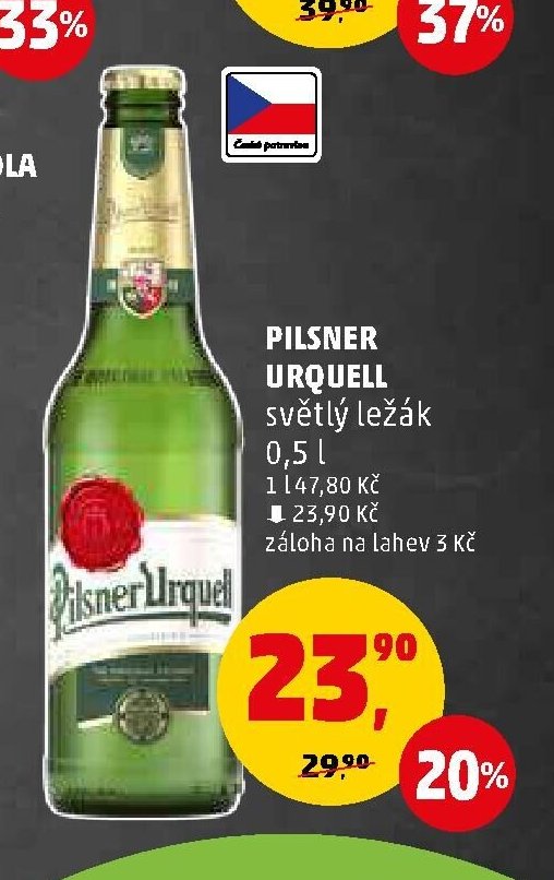 Pilsner Urquell světlý ležák 0,5 l