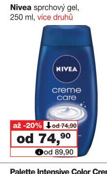 Nivea sprchový gel, 250 ml