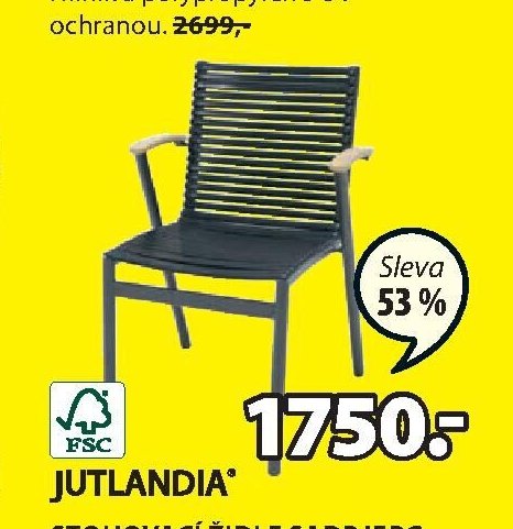 JUTLANDIA STOHOVACÍ ŽIDLE SADBJERG