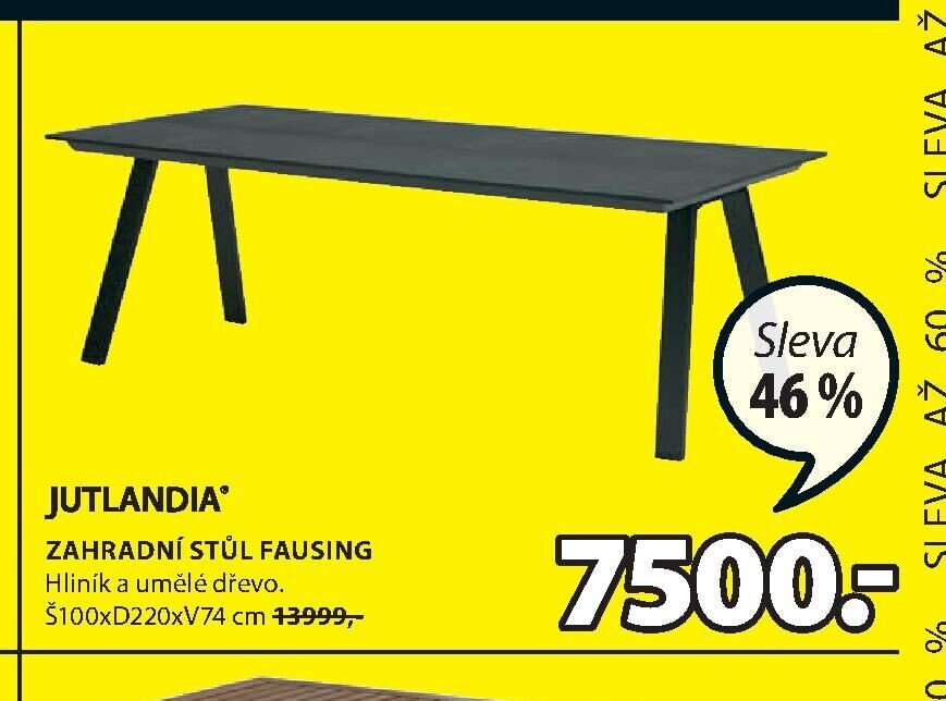 JUTLANDIA ZAHRADNÍ STŮL FAUSING