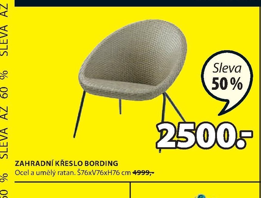 ZAHRADNÍ KŘESLO BORDING