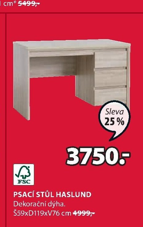 Psací stůl Haslund