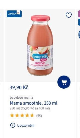 babylove mama smoothie, 250 ml