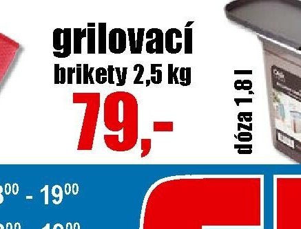 Grilovací brikety 2,5 kg