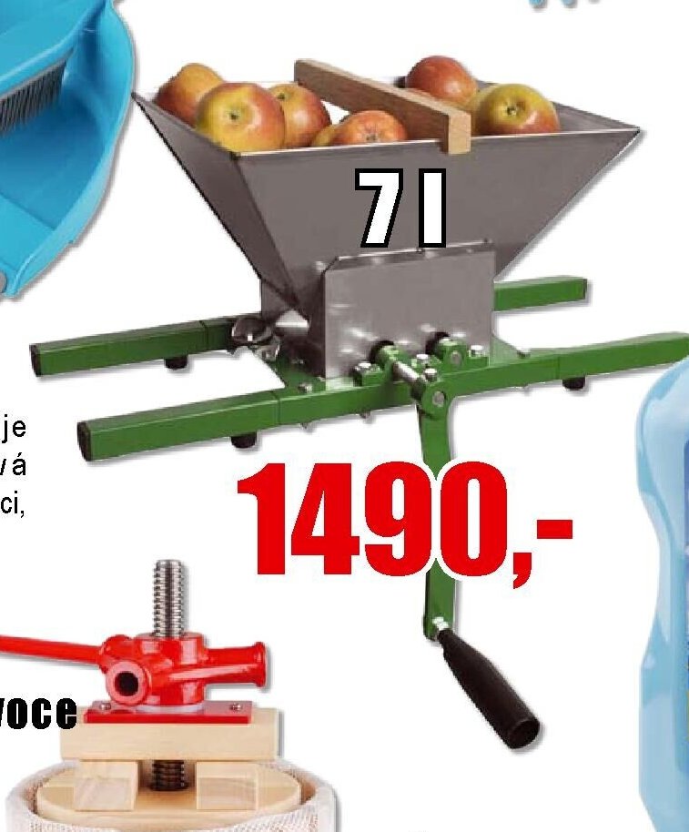 Ruční nerez drtič na ovoce