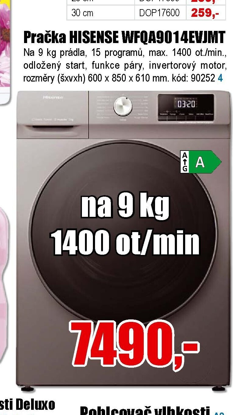 Pračka HISENSE WFQA9014EVJMT