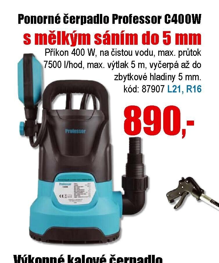Ponorné čerpadlo Professor C400W