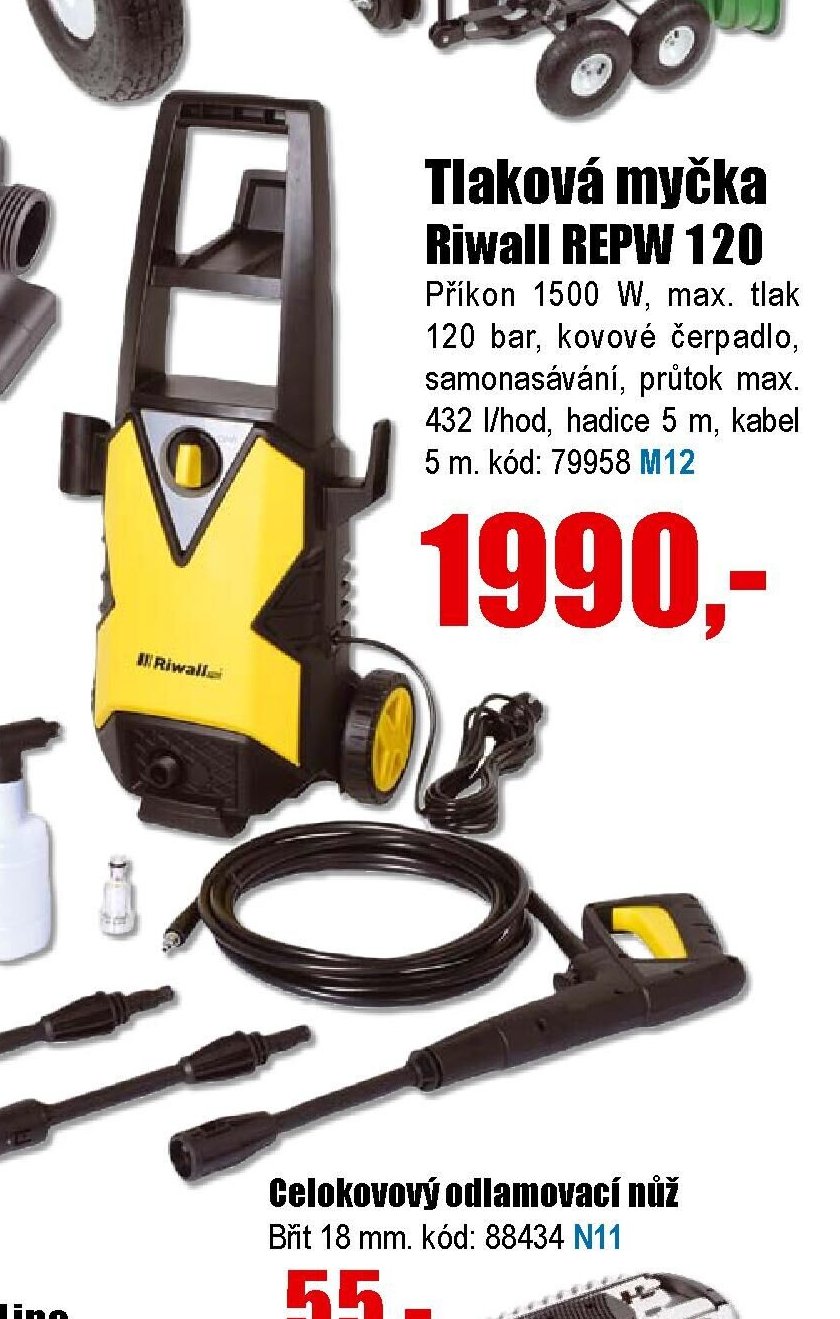 Tlaková myčka Riwall REPW 120