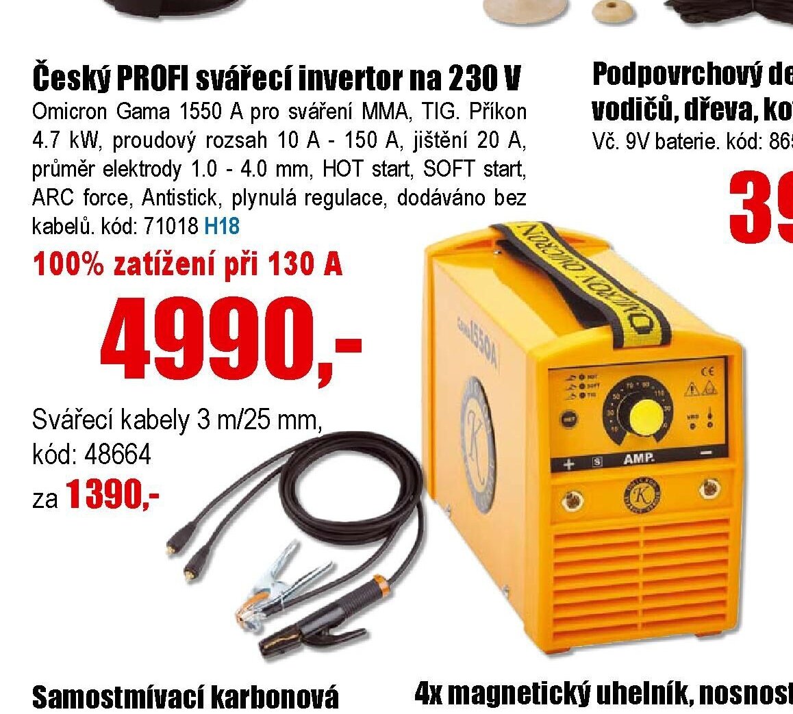 Český PROFI svářecí invertor na 230 V