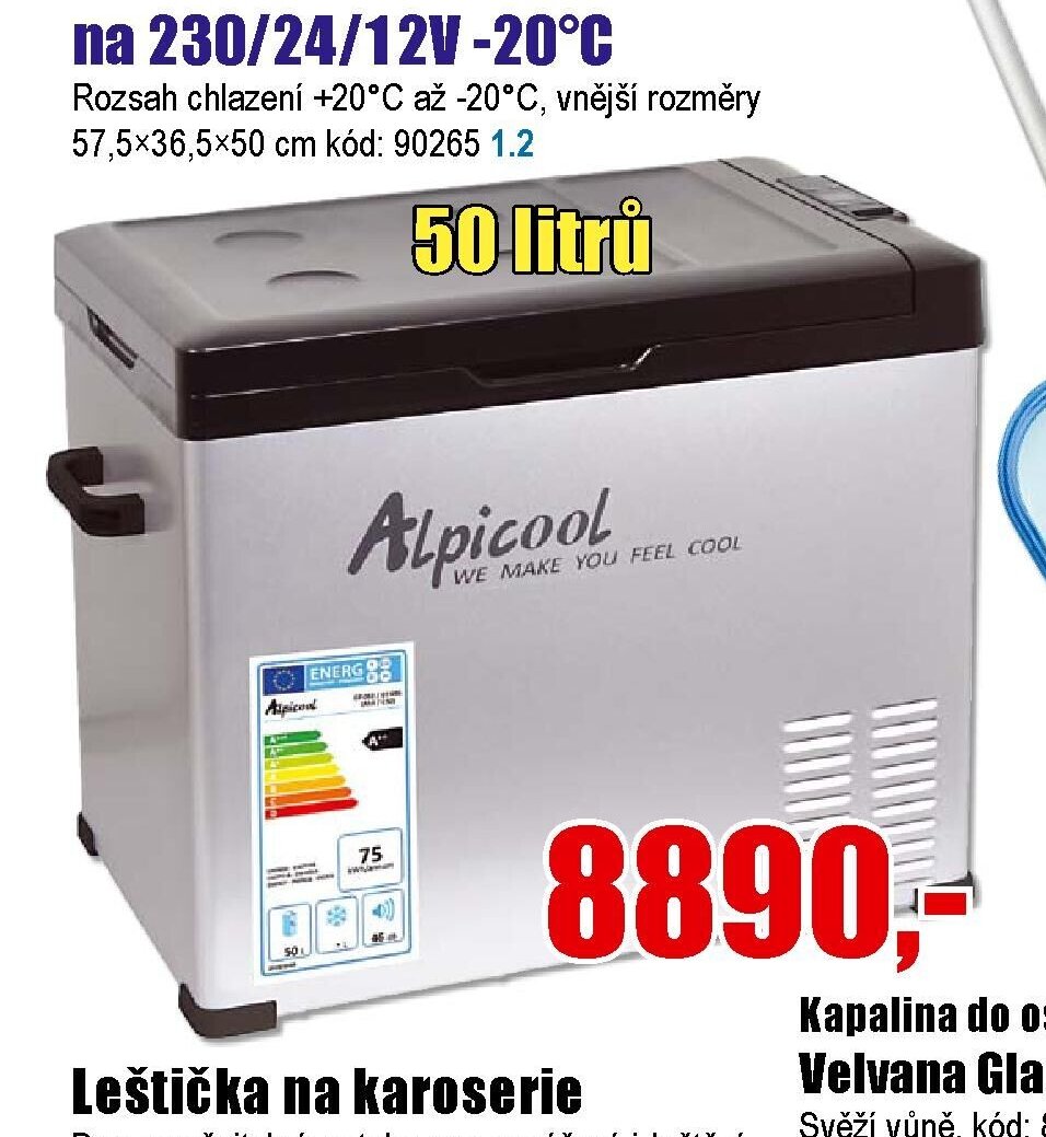 Chladicí box Alpicool Grey 50 l