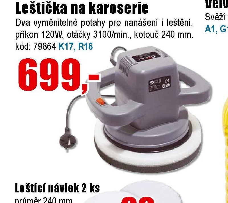 Leštička na karoserie