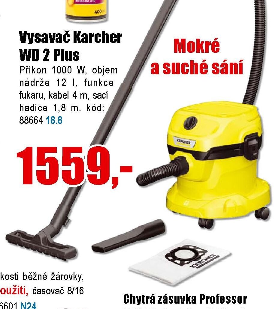 Vysavač Karcher WD 2 Plus