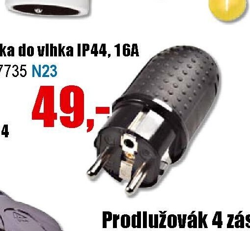 Zástrčka do vlhka IP44