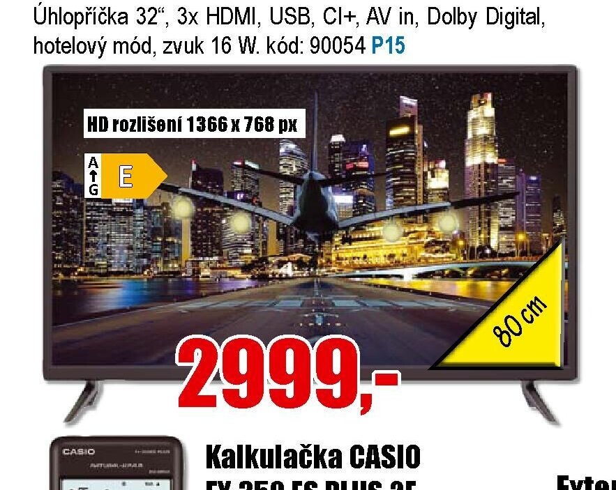 LED HD televize VIVAX LED TV-32LE114T2S2