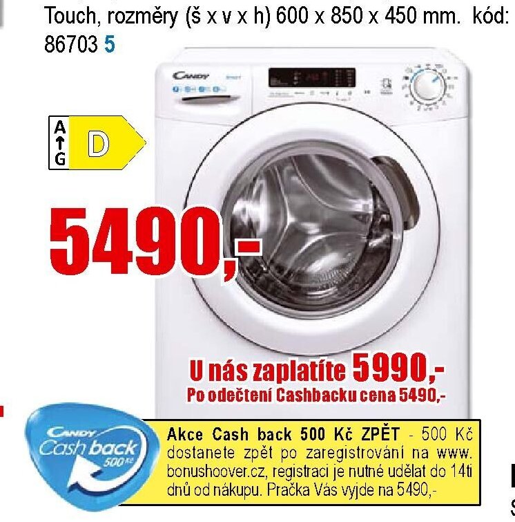 Pračka CANDY CS4 1072DE/1-S