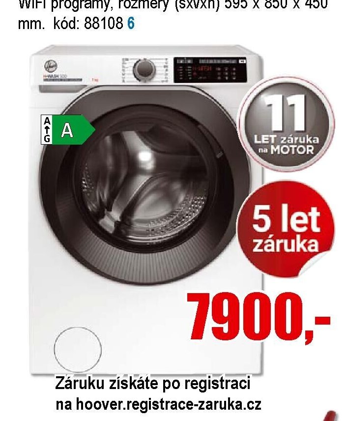 Pračka HOOVER HW4 37AMBS/1-S