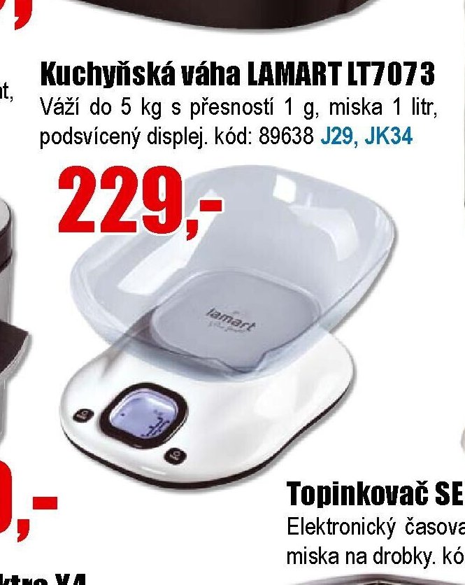 Kuchyňská váha LAMART LT7073