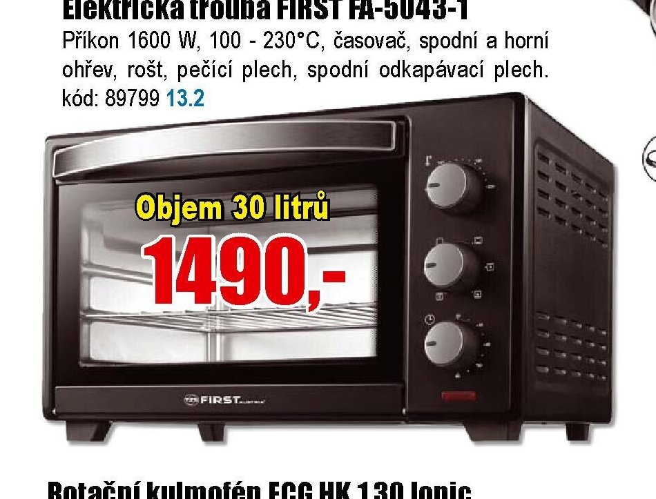 Elektrická trouba FIRST FA-5043-1