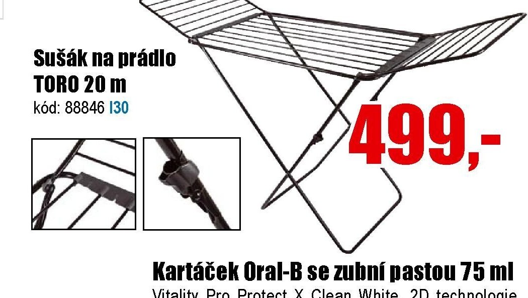 Sušák na prádlo TORO 20 m