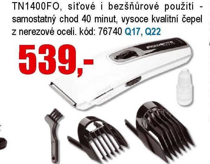 Zastřihovač vlasů + vousů ROWENTA