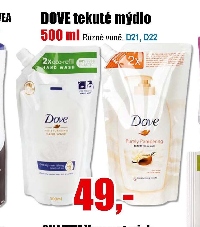 DOVE tekuté mýdlo 500 ml