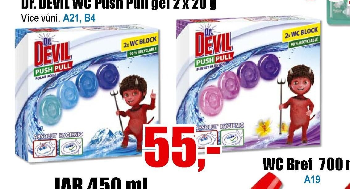Dr. DEVIL WC Push Pull gel 2 x 20 g