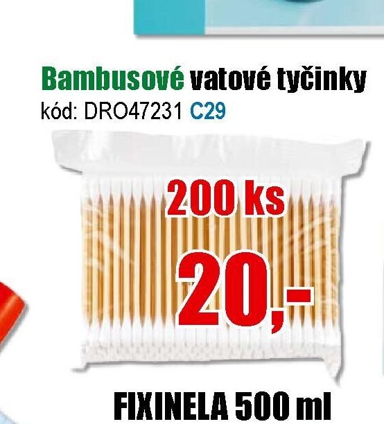 Bambusové vatové tyčinky 200 ks