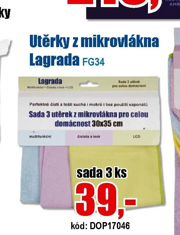 Utěrky z mikrovlákna Lagrada