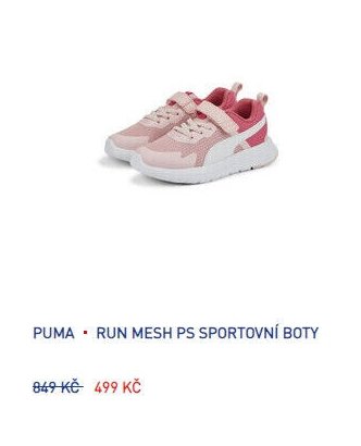 PUMA RUN MESH PS SPORTOVNÍ BOTY