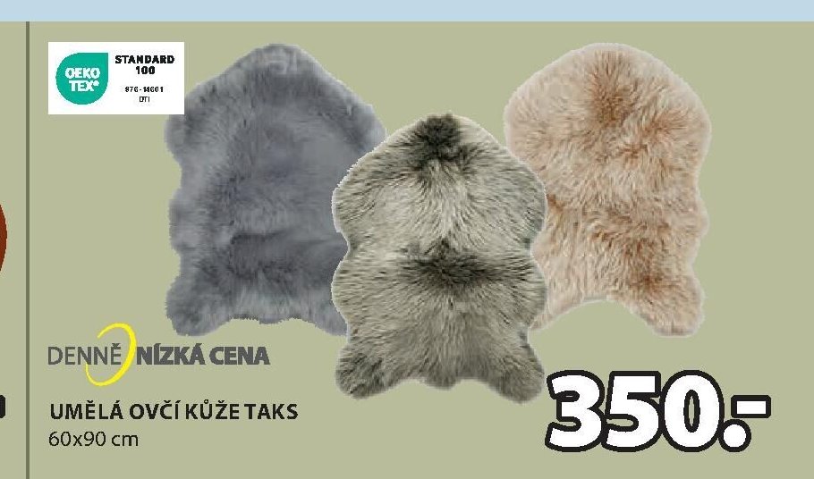 UMĚLÁ OVČÍ KŮŽE TAKS