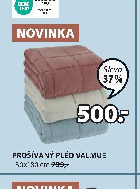 PROŠÍVANÝ PLÉD VALMUE