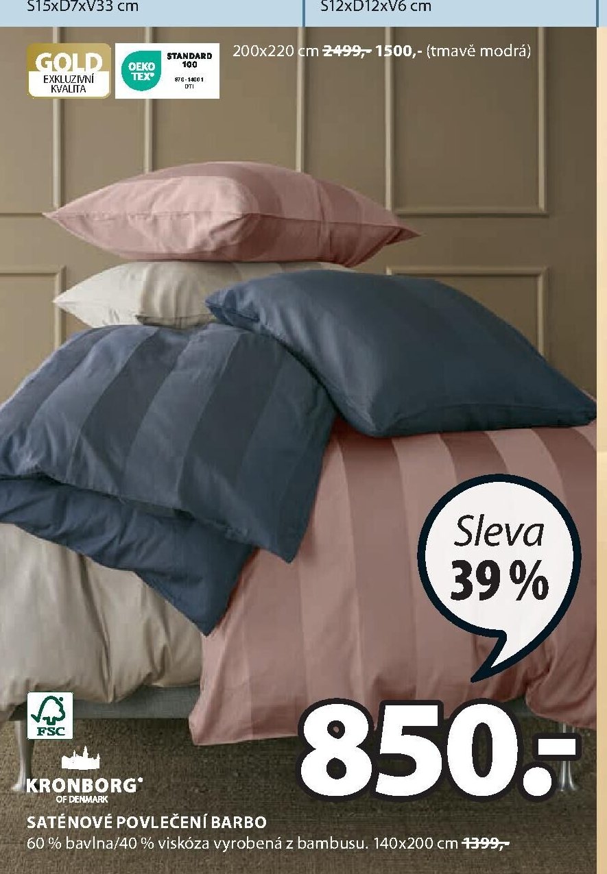 SATÉNOVÉ POVLEČENÍ BARBO