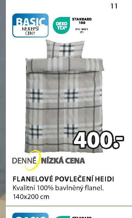Flanelové povlečení HEIDI