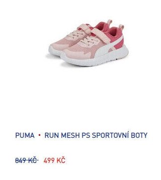 PUMA • RUN MESH PS SPORTOVNÍ BOTY