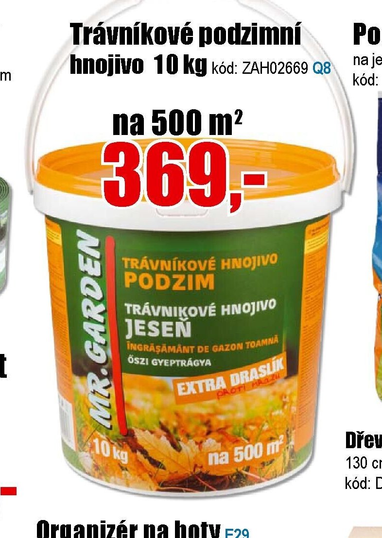 Trávníkové podzimní hnojivo 10 kg