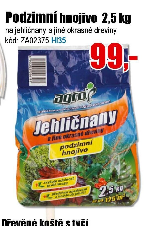 Podzimní hnojivo 2,5 kg