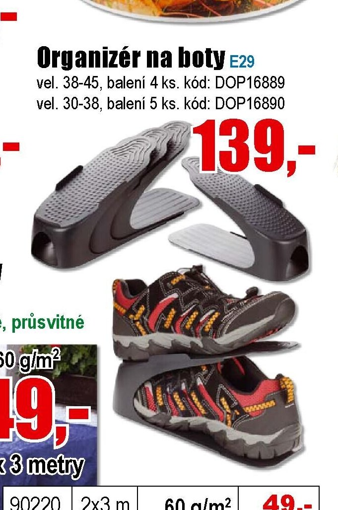 Organizér na boty